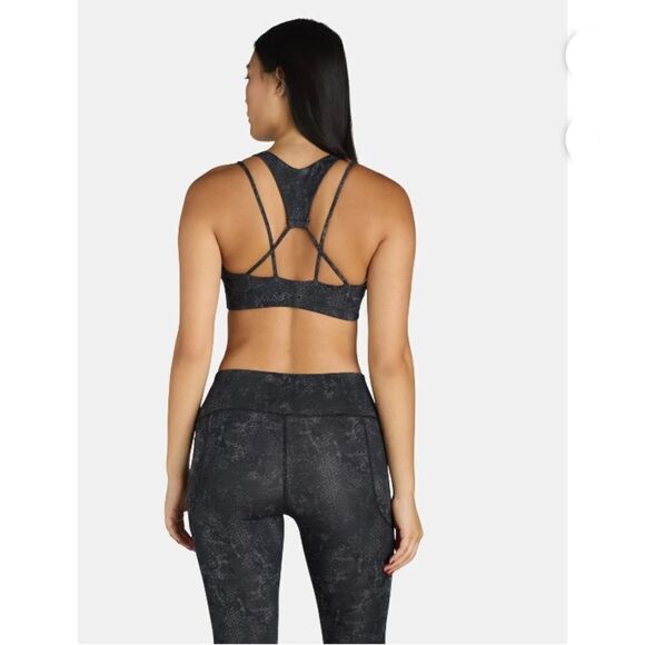 Women’s Snakeskin Print Active Sports Bra 2-Pack Size M - Picture 9 of 10